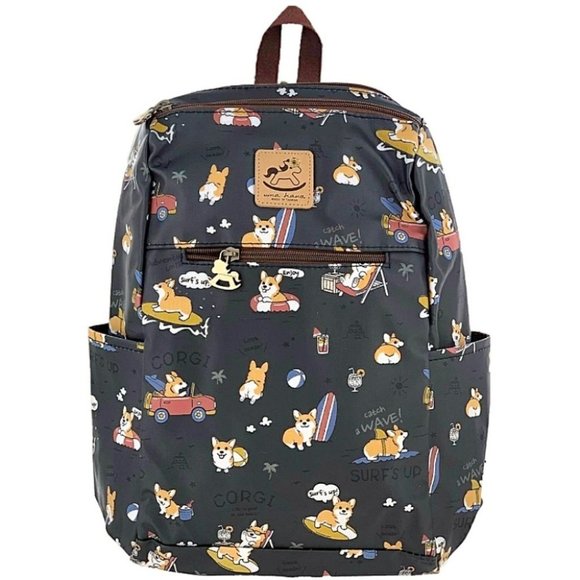 Waterproof Corgi Backpack Convertible Sling Bag - Picture 1 of 13
